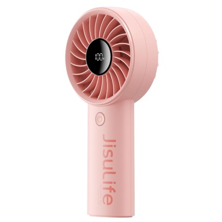 Ventilator Portabil 3600mAh cu Display Digital - JisuLife (Life4) - Pink