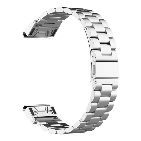 Curea pentru Instinct 2S/2S Solar/Approach S70 42mm/Forerunner 220/230/235/630/735 - Techsuit Watchband QuickFit 20mm (W010) - Silver