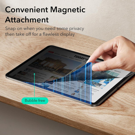 Folie pentru iPad Pro 13 (2024) - ESR Paper-Feel Magnetic - Privacy