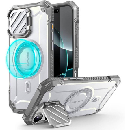 Husa pentru iPhone 16 Pro - Supcase Unicorn Beetle XT MagSafe - White