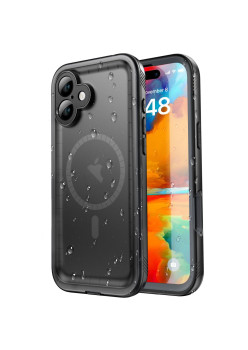 Husa pentru iPhone 16 - ShellBox Waterproof IP68 Case - Black