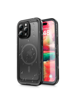 Husa pentru iPhone 16 Pro - ShellBox Waterproof IP68 Case - Black