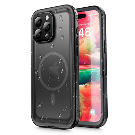 Husa pentru iPhone 16 Pro - ShellBox Waterproof IP68 Case - Black