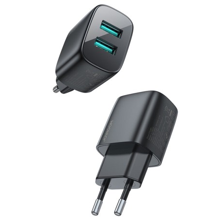 Incarcator pentru Priza 2x USB, 12W, 2.4A - JoyRoom (L-2A123) - Black