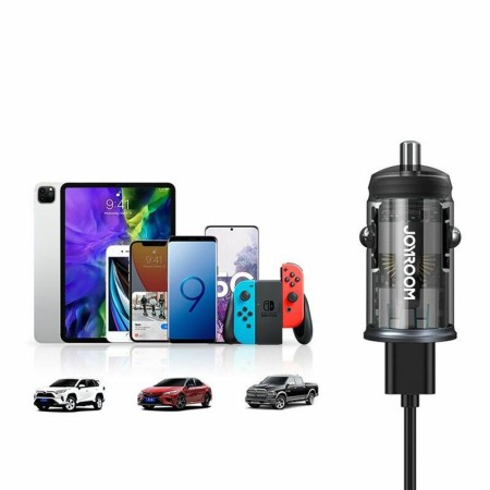 JoyRoom - Car Charger (C-A43) - Type-C PD20W, USB QC3.0, Fast Charging - Grey