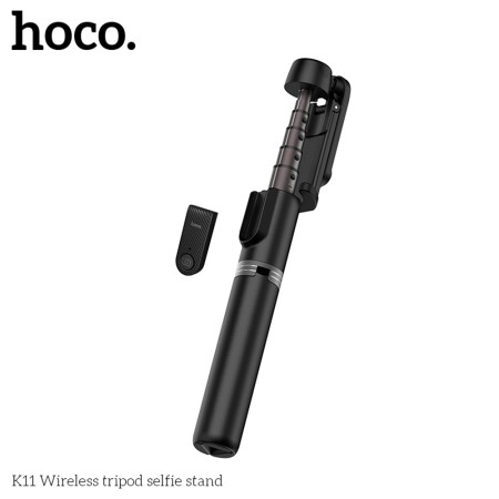 Hoco - Selfie Stick (K11) - Stable, with Tripod and Remote Controller - Black