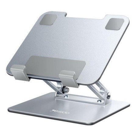 Yesido - Desk Holder (C185) - Foldable Design, Anti-Slip Silicone, for Phone, Tablet 4.5 - 13" - Silver