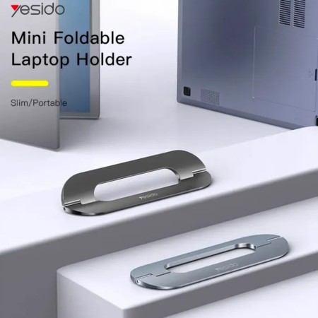 Yesido - Laptop Holder (LP03) - Compact Design, Zinc Alloy - Grey