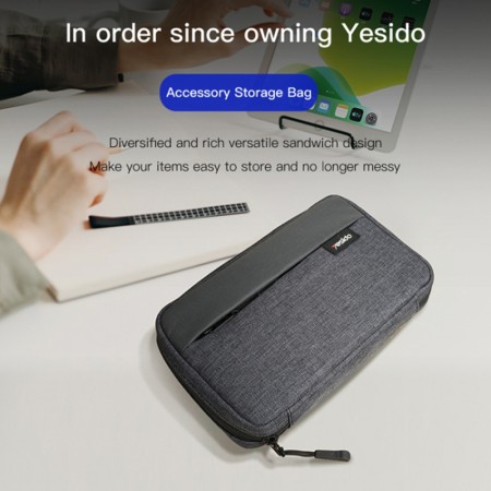 Yesido - Accessories Pouch (WB32) - Multifunctional Storage Bag, Waterproof - Grey