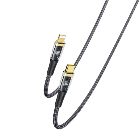 Yesido - Data Cable (CA101) - Type-C to Lightning, 20W, 480Mbps, 1.2m - Black