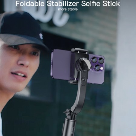 Yesido - Selfie Stick (SF14) - Stable, with Tripod, Stabilizer and Remote Controller - Black