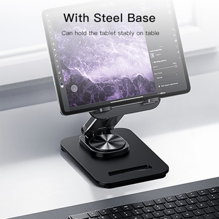 Yesido - Desk Holder (C183) - for Phone, Tablet, Foldable, Aluminum Alloy - Black