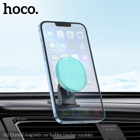 Suport telefon auto cu Magnet pentru Bord Hoco H2, Space Gray