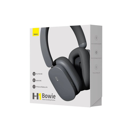 Casti Wireless Baseus Bluetooth 5.1, Bowie H1, Noise Cancellation, Grey