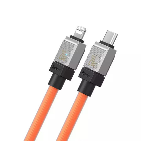 Cablu de Date USB-C la Lightning Incarcare rapida, 20W, 2m Baseus, Orange
