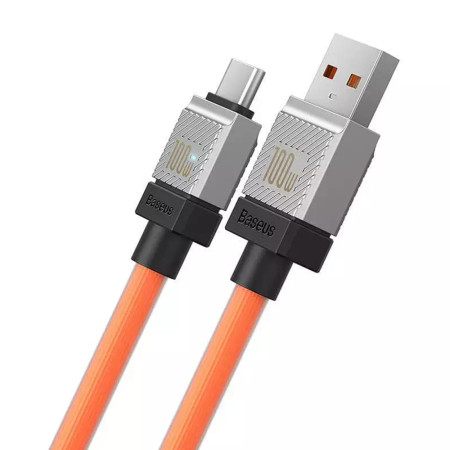 Cablu de Date USB la Tip-C Incarcare Super Rapida PD100W, 2m Baseus, Orange