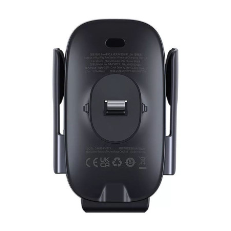 Suport Auto cu incarcare wireless 15W Baseus Milky Way Pro Series (C40357000111-00), Negru