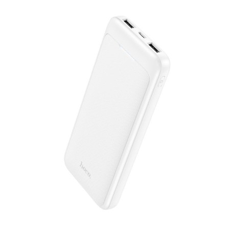 Baterie Externa 2x USB, Type-C, 2A, 10000mAh - Hoco Smart (J111) - White