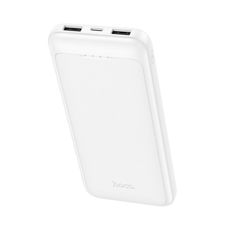 Baterie Externa 2x USB, Type-C, 2A, 10000mAh - Hoco Smart (J111) - White