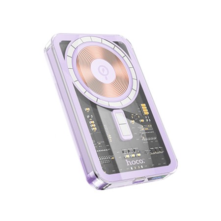 Baterie Externa pentru iPhone, PD20W, 5000mAh - Hoco Ice Crystal (Q14) - Purple