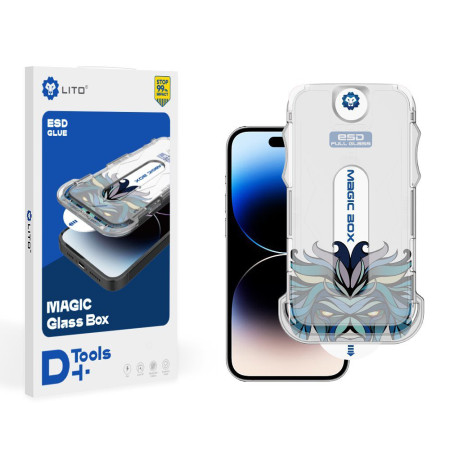 Folie pentru iPhone 12 / 12 Pro Lito Magic Glass Box D+ Tools, Clear