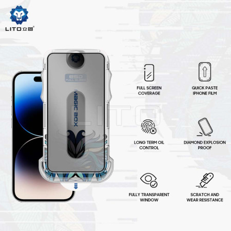 Folie Privacy iPhone X / XS Lito Magic Glass Box D+ Tools