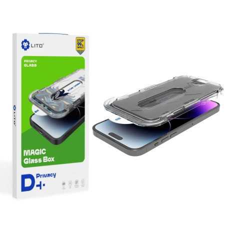 Folie Privacy iPhone 13 Pro Max / 14 Plus Lito Magic Glass Box D+ Tools