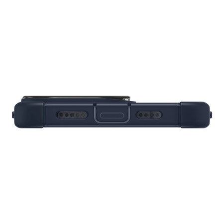 Husa pentru iPhone 15 Pro si Folie ESR Armor Tough Kickstand HaloLock, Clear Dark Blue