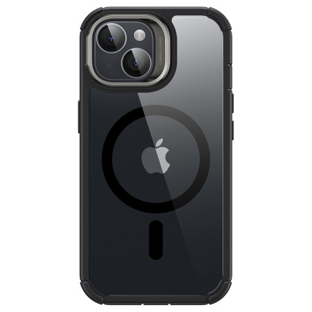 Husa pentru iPhone 15 Plus cu Folie ESR Armor Tough Kickstand HaloLock , Clear Black