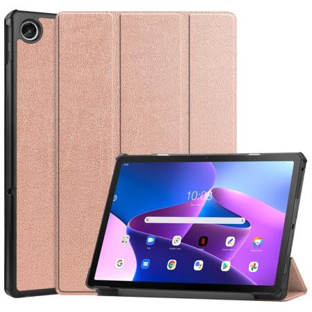 Husa tableta compatibila Lenovo Tab M10 3rd Gen TB328FU/TB328XU, FoldPro cu Microfibra, Auto Sleep/Wake, Rose Gold