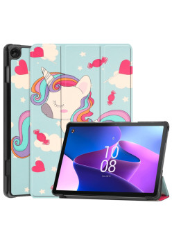 Husa tableta compatibila Lenovo Tab M10 3rd Gen, FoldPro cu Microfibra, Auto Sleep/Wake, Unicorn