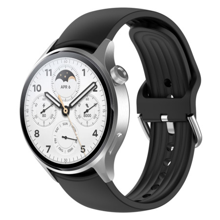 Curea pentru Huawei Watch GT 2 (46mm)/GT 2 Pro/GT 3 Pro (46mm)/Ultimate, Xiaomi Watch S1, W003, Black