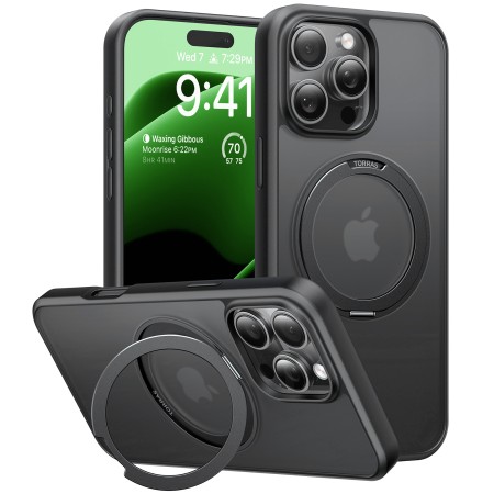 Husa pentru iPhone 16 Pro - Torras Ostand Pro Series - Black