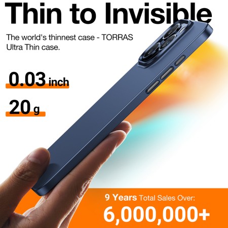 Husa pentru iPhone 15 Pro - Torras OriginFit-Mag Series - Navy Blue