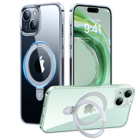 Husa pentru iPhone 15 - Torras Ostand - Clear