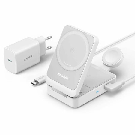 Statie de Alimentare pentru Apple, 15W + Incarcator si Cablu Type-C - Anker (B2557321) - White