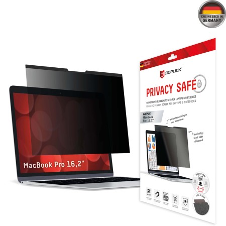 Folie pentru MacBook Pro 16" (2021 / 2022 / 2023) - Displex Laptop Privacy Safe - Black