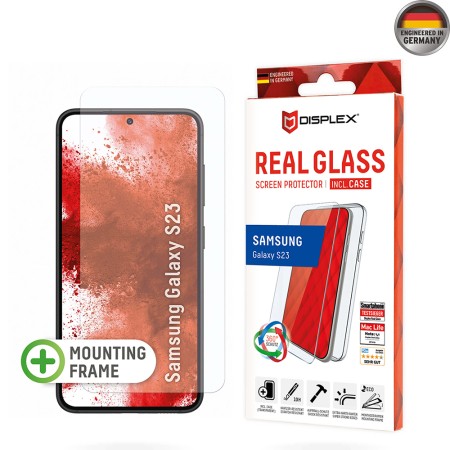 Folie pentru Samsung Galaxy S23 - Displex Real Glass + Case - Clear