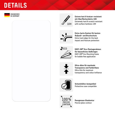 Folie pentru Samsung Galaxy S23 - Displex Real Glass + Case - Clear