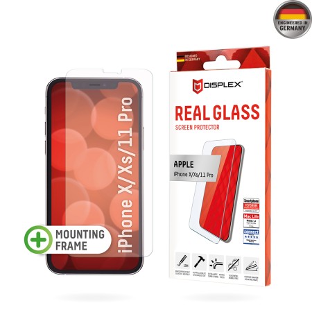 Folie pentru iPhone X / XS / 11 Pro - Displex Real Glass 2D - Clear