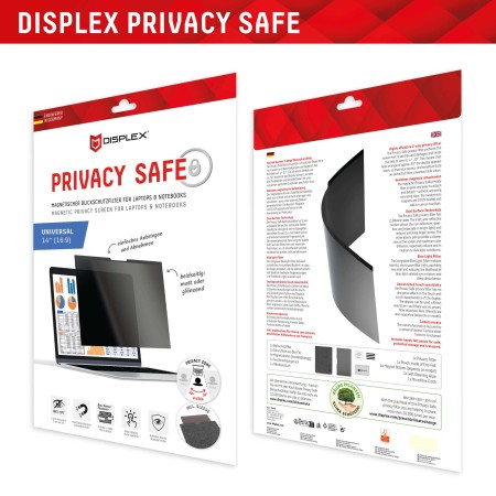 Folie pentru Laptop Universala 14", 16:9 - Displex Laptop Privacy Safe - Black