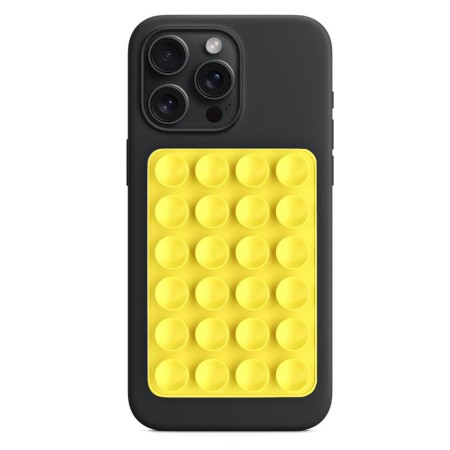 Suport cu Ventuze pentru Telefon, Dreptunghiular - Techsuit (SY-PAD) - Yellow