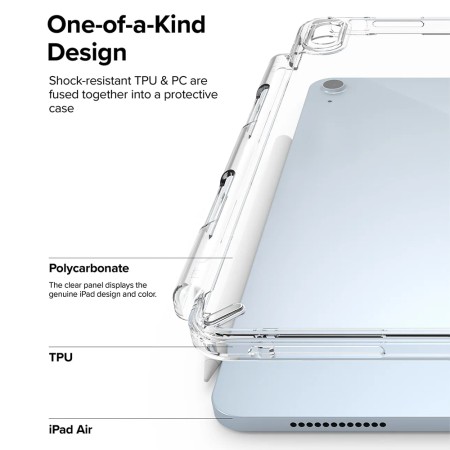 Husa pentru iPad Air 4 (2020) / Air 5 (2022) / Air 11 (2024) - Ringke Fusion - Clear