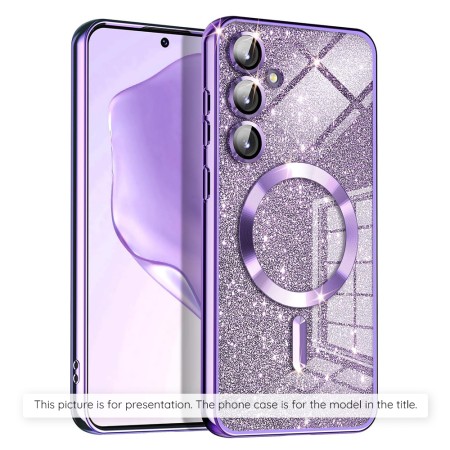 Husa pentru Samsung Galaxy A35 5G - Techsuit Luxury Glitter MagSafe - Light Purple