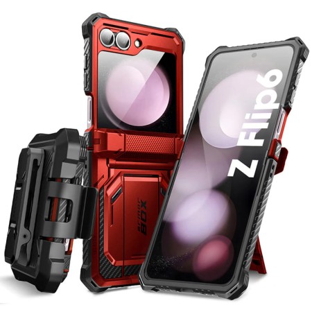 Husa pentru Samsung Galaxy Z Flip6 + Folie - I-Blason Armorbox - Ruddy