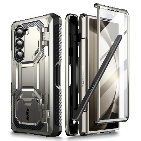 Husa pentru Samsung Galaxy Z Fold6 + Folie - I-Blason Armorbox - Titan Gray