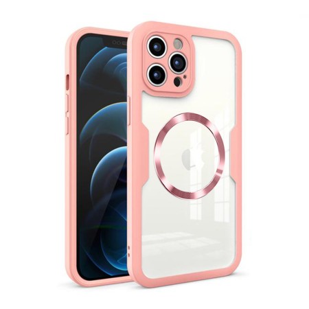 Husa pentru iPhone 12 Pro Max + Folie - Techsuit ColorVerse 360 MagSafe Series - Pink