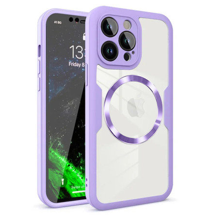 Husa pentru iPhone 12 Pro cu Folie, ColorVerse 360 MagSafe, Purple