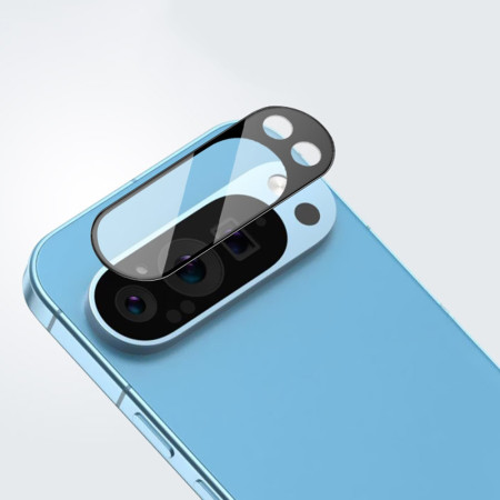 Folie Protectie Camera pentru Google Pixel 9 Pro XL - 9H Sticla Securizata, Anti Explozie, Negru