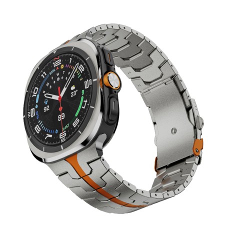 Curea pentru Samsung Galaxy Watch Ultra 47mm - Techsuit Watchband (W063) - Titanium Orange